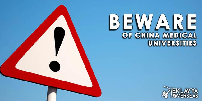 Beware of China Medical Universities