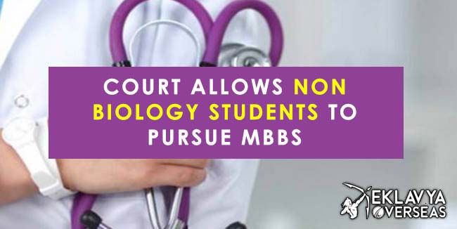 court allows non biology students to pursue MBBS