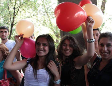 Yerevan Haybusak University Fresher Party 