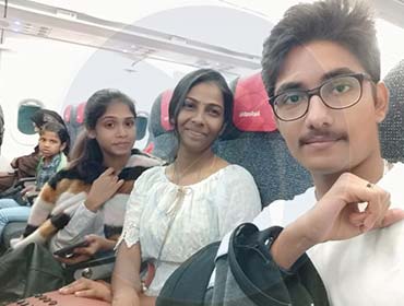 Indian Students in Flight Pic 1 Eklavya Overseas