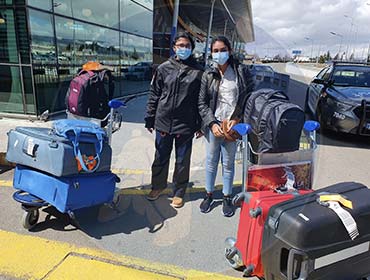 Indian Students in Georgia Airport Pickup 3