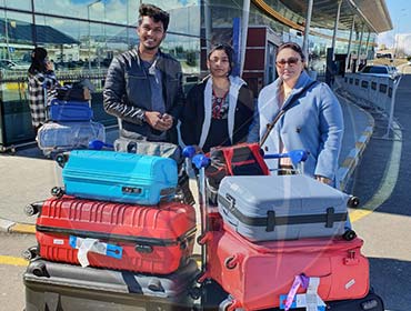 Indian Students in Georgia Airport Pickup Pic 1