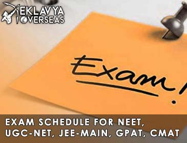 Exam Schedule for NEET, UGC-NET, JEE-Main, GPAT, CMAT